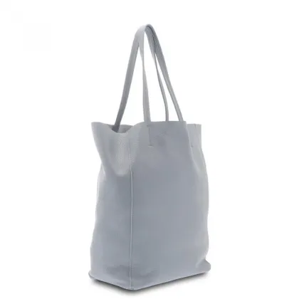 Zdjęcie Błękitna skórzana torba na ramię - Giudi