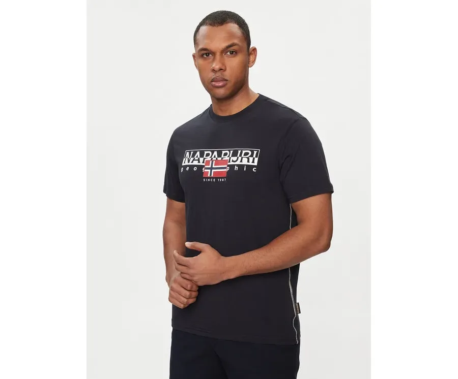 obrazek 1 Napapijri T-Shirt S-Aylmer NP0A4HTO Czarny Regular Fit