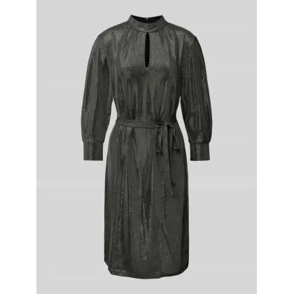 Zdjęcie Sukienka o długości do kolan z wiązanym paskiem