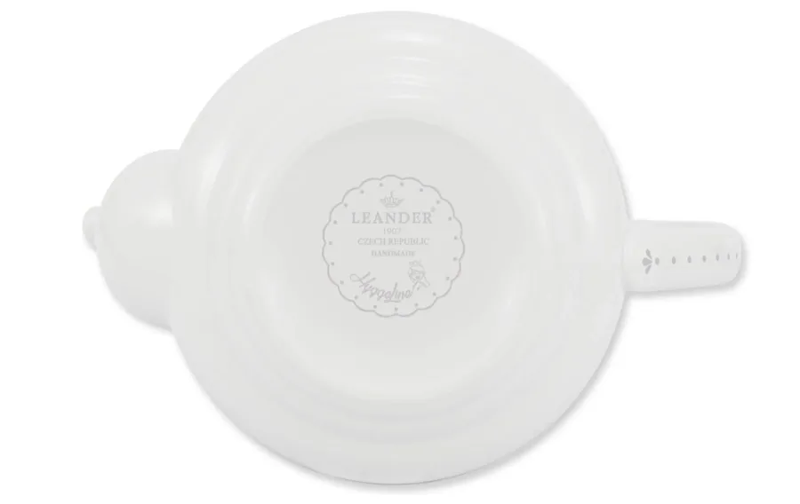 obrazek 2 Piękny imbryk z porcelany z delikatnym szarym zdobieniem z kolekcji HyggeLine – Leander
