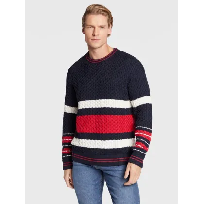 Zdjęcie J.Lindeberg Sweter Orion FMKW06531 Granatowy Regular Fit