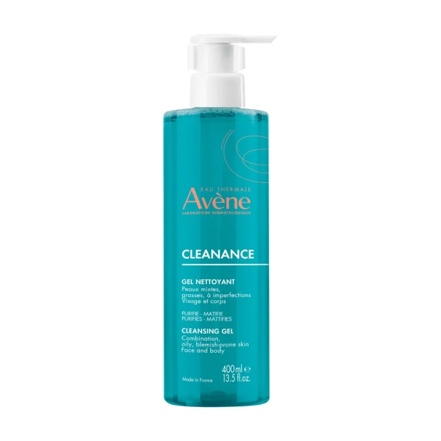 obrazek 1 Avène Cleanance Żel oczyszczający do cery tłustej i trądzikowej, 400 ml 400 ml Avene