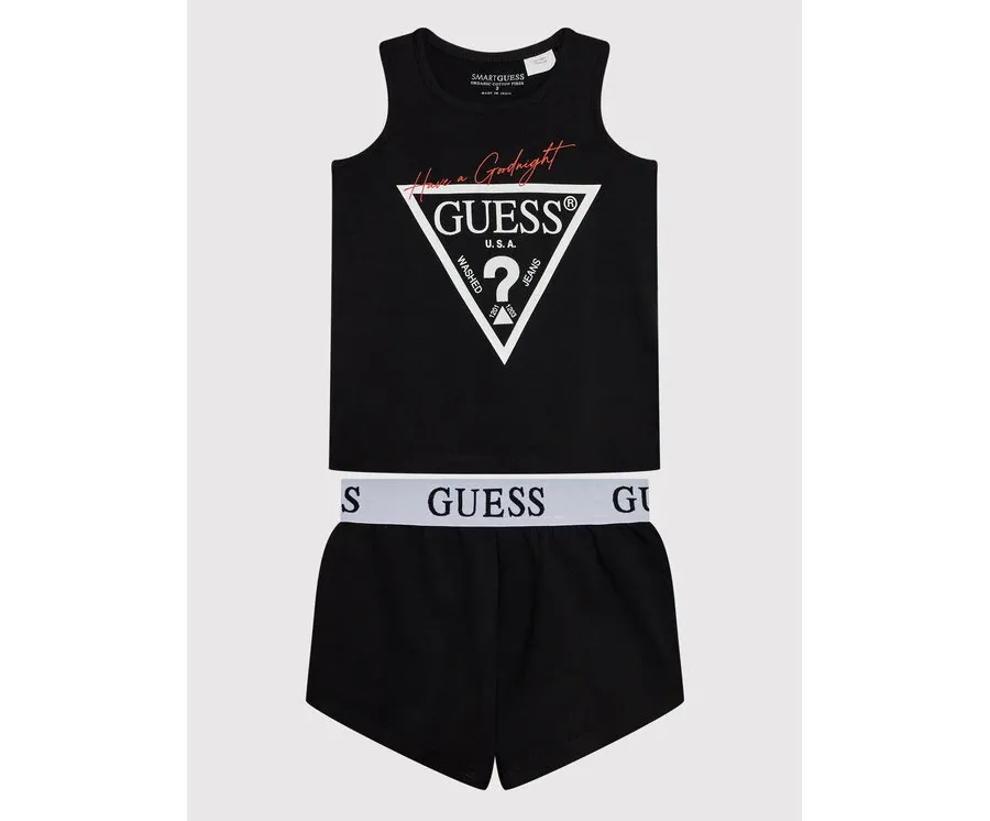 obrazek 1 Guess Piżama J1BG00 J1311 Czarny Regular Fit