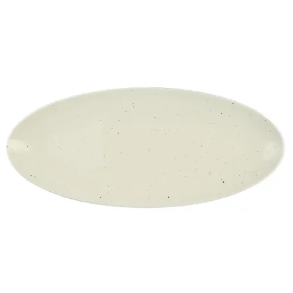 Zdjęcie Płaski owalny porcelanowy talerz 43x19 cm z Niemiec - Seltmann Weiden