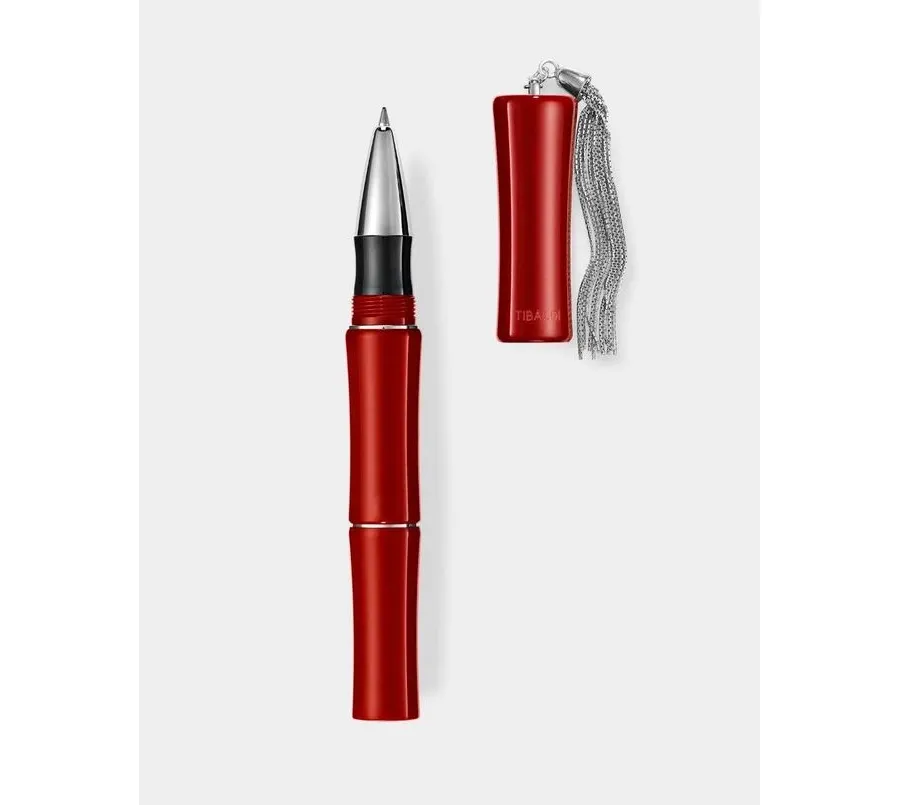 obrazek 1 Awangardowe pióro kulkowe Bamboo Lipstick Red na upominek