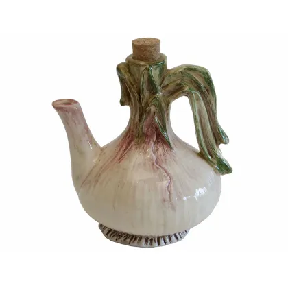 Zdjęcie Designerska ceramiczna karafka do oliwy w kształcie cebuli 20 cm - Virginia Casa