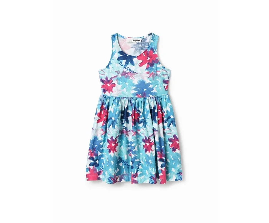 obrazek 1 Desigual Sukienka codzienna 23SGVK02 Niebieski Regular Fit
