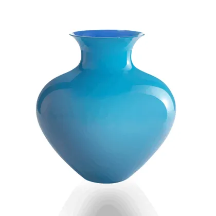 Zdjęcie Elegancki turkusowy wazon murano