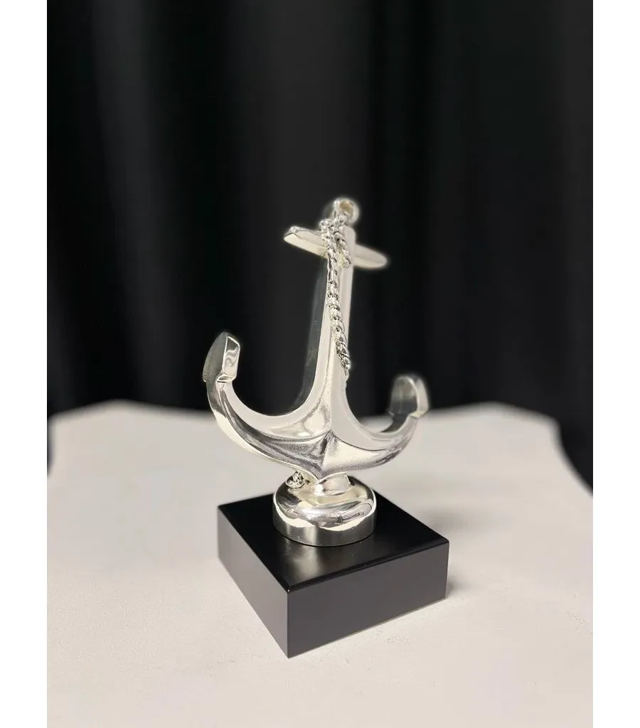 obrazek 3 Srebrna figurka z kotwicą, idealna na upominek - Astra Argenti