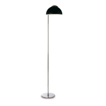 Zdjęcie Designerska lampa podłogowa z ciekawym zaokrąglonym abażurem