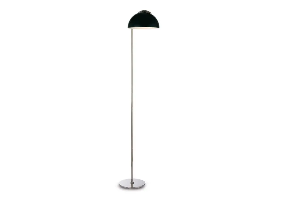 obrazek 1 Designerska lampa podłogowa z ciekawym zaokrąglonym abażurem