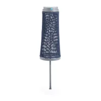 Picture Garden solar lamp made of graphite blue aluminum
