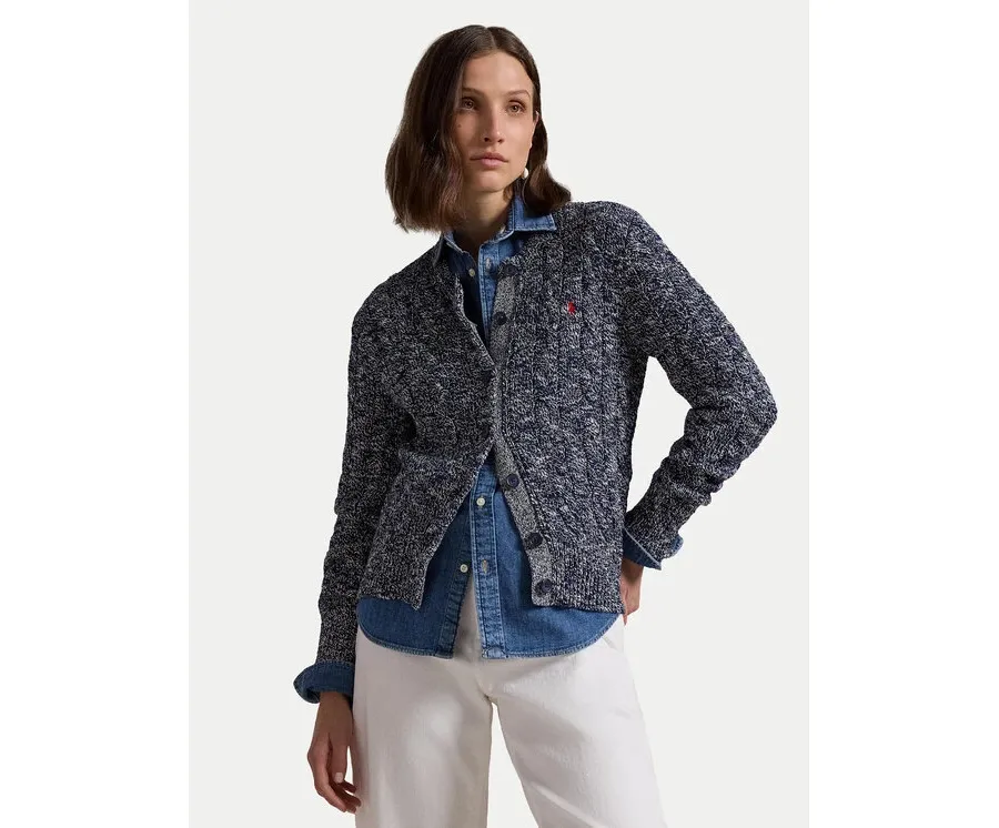 obrazek 1 Polo Ralph Lauren Kardigan 211947926002 Granatowy Slim Fit