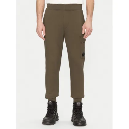 Zdjęcie C.P. Company Spodnie dresowe 18CMSP017A005086W Zielony Regular Fit