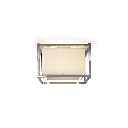 Picture Square ceiling lamp in chrome-plated brass H.20xL.32xP.32 cm