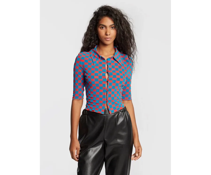 obrazek 1 ROTATE Koszula Miranda RT1677 Kolorowy Fitted Fit