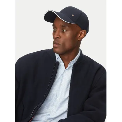 Zdjęcie Tommy Hilfiger Czapka z daszkiem Corp Flannel AM0AM13164 Granatowy