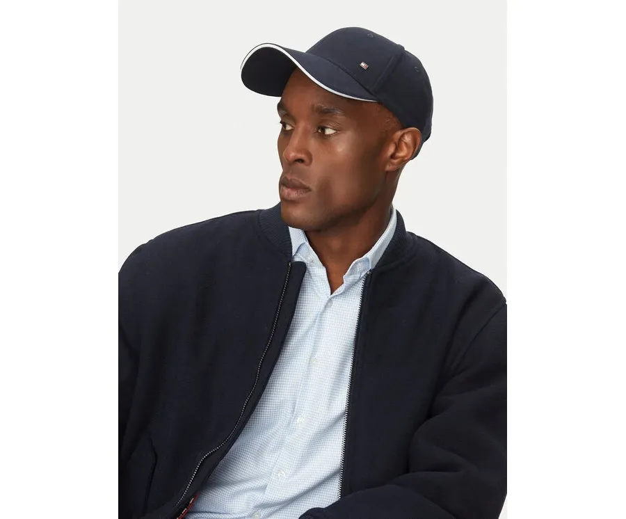 obrazek 1 Tommy Hilfiger Czapka z daszkiem Corp Flannel AM0AM13164 Granatowy