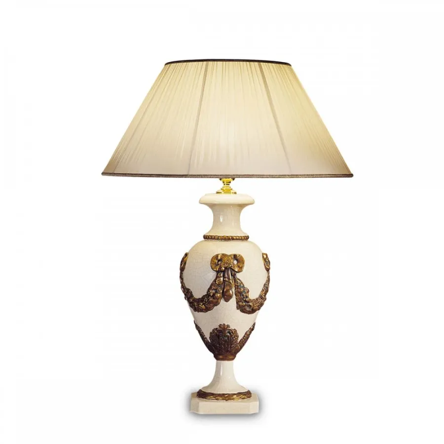 obrazek 1 Lampa stołowa z girlandami H.52xL.25xP.25 cm
