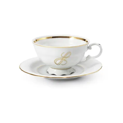 Zdjęcie Stylowa porcelanowa filiżanka do herbaty ze spodkiem z kolekcji Lena Brauner for Rudolf Kampf – Rudolf Kampf