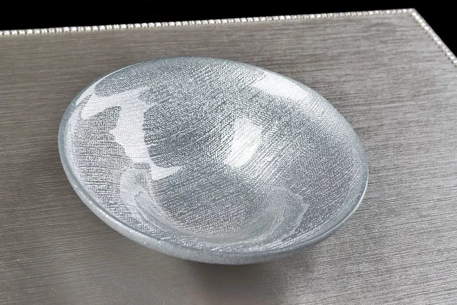 picture 2 Decorative glass bowl in silver color - Luxury Products