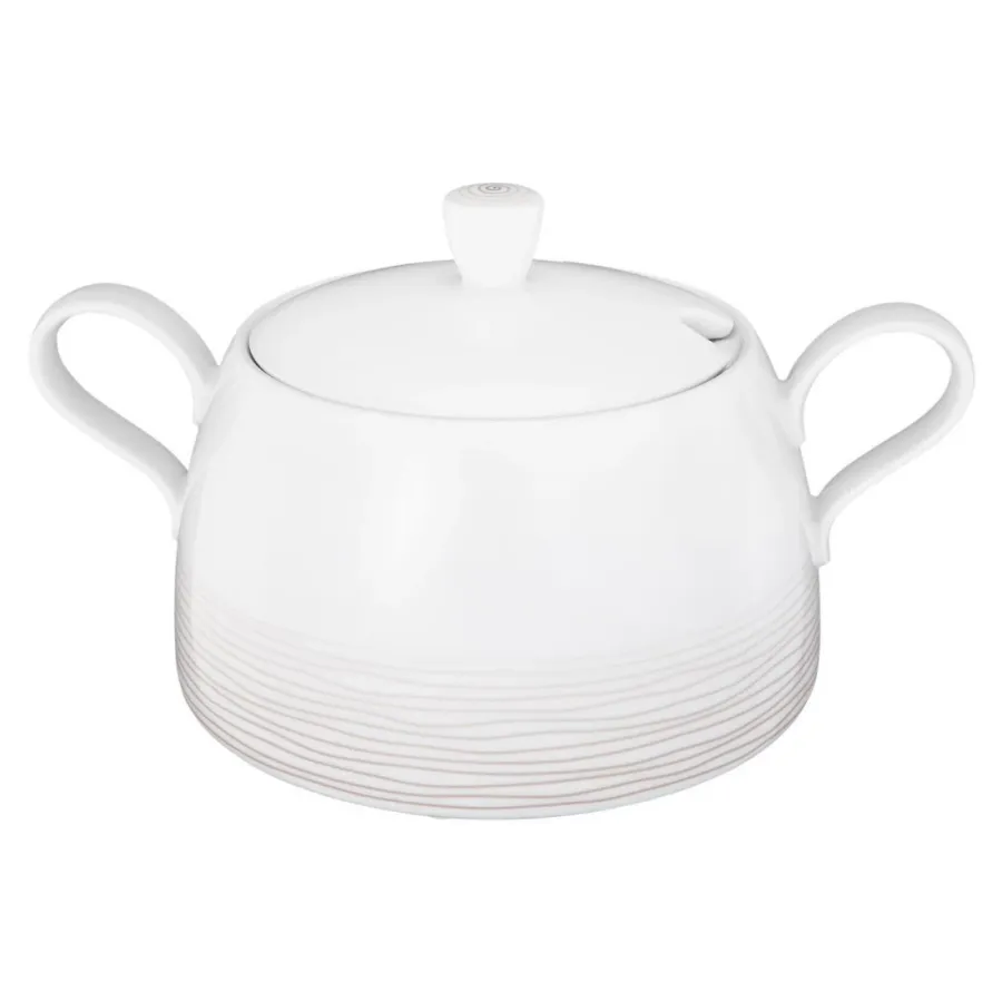 obrazek 1 Porcelanowa misa z pokrywką o oryginalnym brązowym zdobieniu - Seltmann Weiden