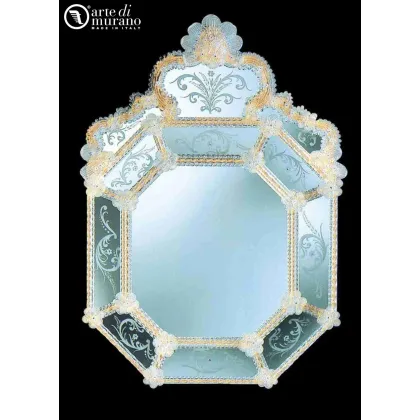 Zdjęcie Luksusowe weneckie lustro ze szkła Murano
