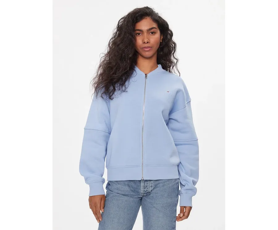 obrazek 1 Tommy Jeans Bluza Tjw Zip Thru Bomber DW0DW17957 Błękitny Regular Fit