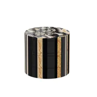 Picture Round art deco bedside table
