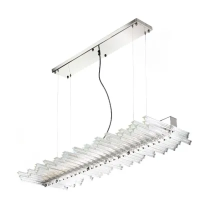 Zdjęcie Piękny żyrandol w kształcie żagla z przezroczystymi trójścianami - Il Paralume Marina