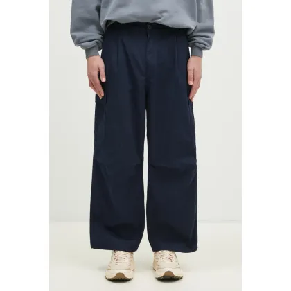 Zdjęcie Carhartt WIP spodnie bawełniane Cole Cargo Pant kolor granatowy proste I030477.0NY02