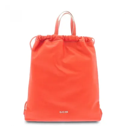 Zdjęcie Włoski jasnoczerwony plecak dla kobiet - Giudi
