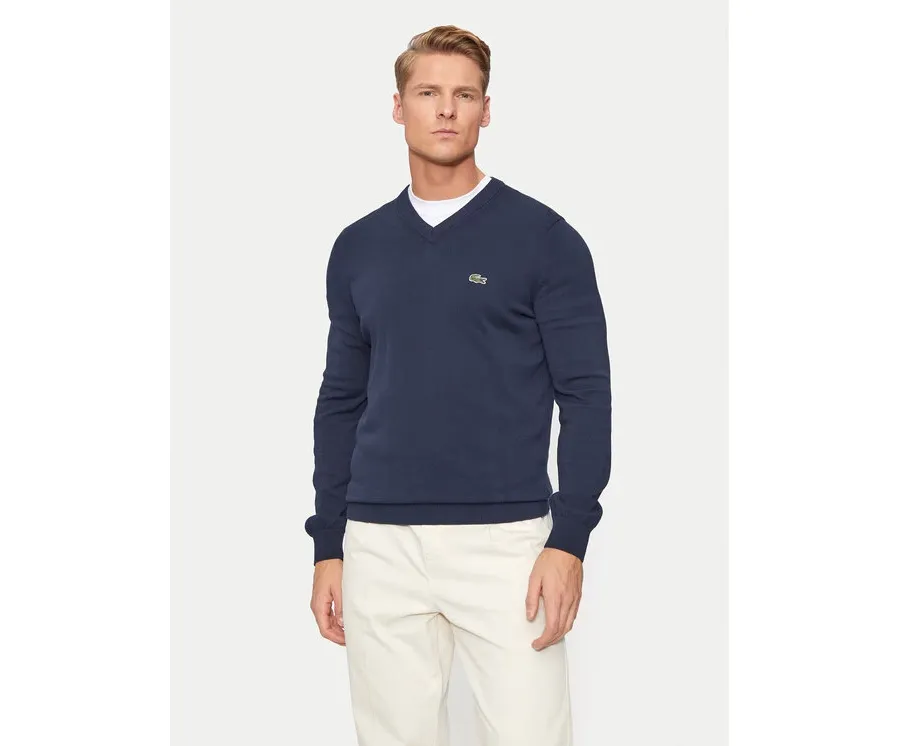 obrazek 1 Lacoste Sweter AH1951 Granatowy Regular Fit