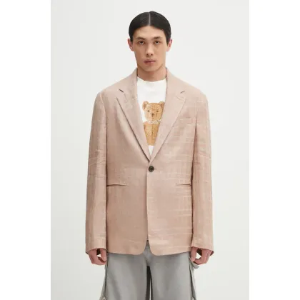 Zdjęcie Our Legacy marynarka lniana Unconstructed Shinjuku Blazer męska kolor beżowy M2250UH