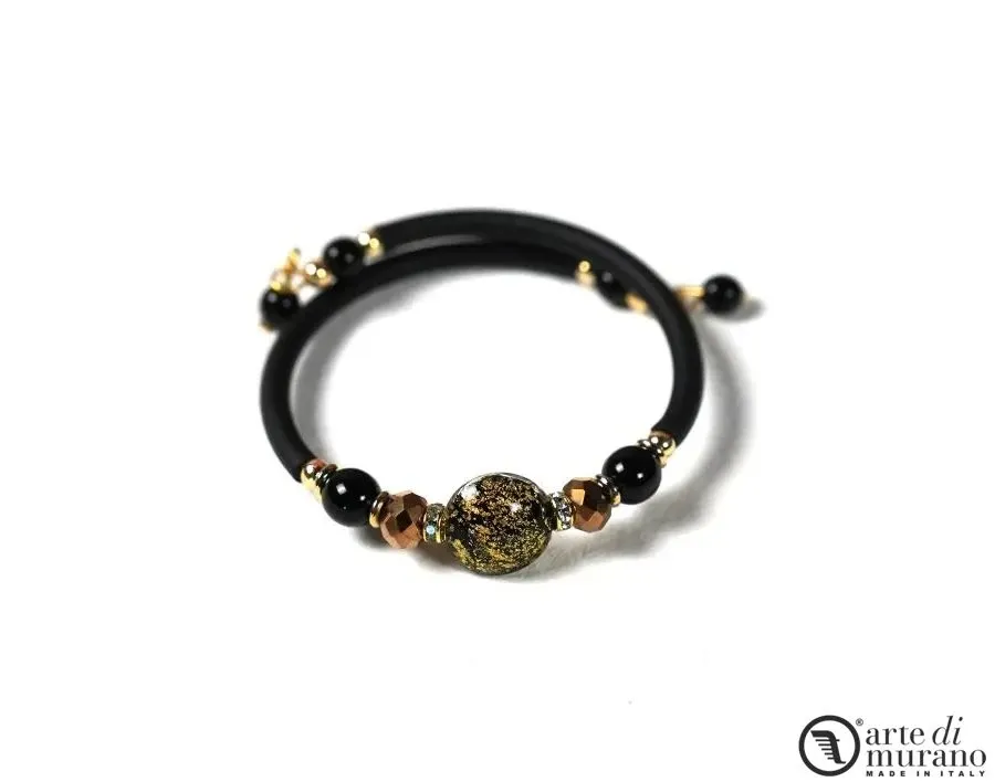obrazek 1 Zjawiskowa włoska bransoletka z koralikami Murano