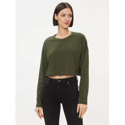 Zdjęcie Noisy May Bluzka 27026051 Zielony Cropped Fit