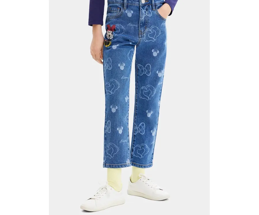 obrazek 1 Desigual Jeansy 23WGDD07 Niebieski Regular Fit
