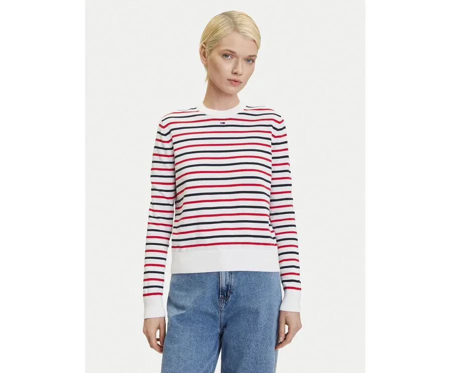 obrazek 1 Tommy Jeans Sweter Essential DW0DW20159 Kolorowy Regular Fit