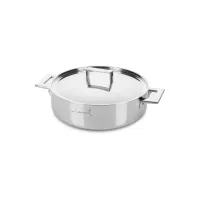 Picture Unique Italian lid for a 24 cm flat pot made of stainless steel