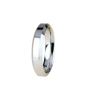 Picture A unique wedding ring made of white gold, 3 mm wide