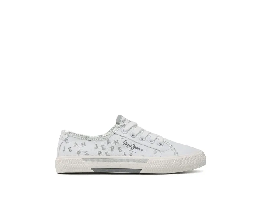 obrazek 1 Pepe Jeans Tenisówki Brady Shine G PGS30562 Biały