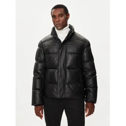 Zdjęcie Moose Knuckles Kurtka skórzana Kings M34ML311 Czarny Regular Fit