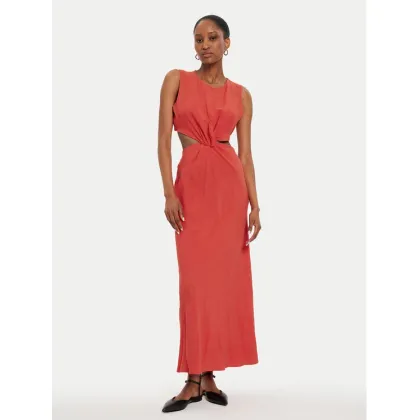 Zdjęcie ViCOLO Sukienka letnia TB2469 Czerwony Regular Fit