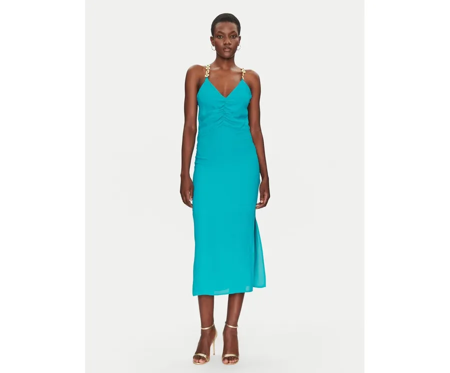obrazek 1 Simona Corsellini Sukienka letnia P25CPAB05601 Turkusowy Regular Fit