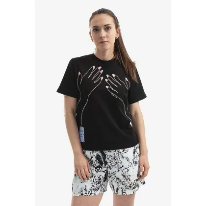 Zdjęcie MCQ t-shirt bawełniany kolor czarny 624665RSJ731000-BLACK
