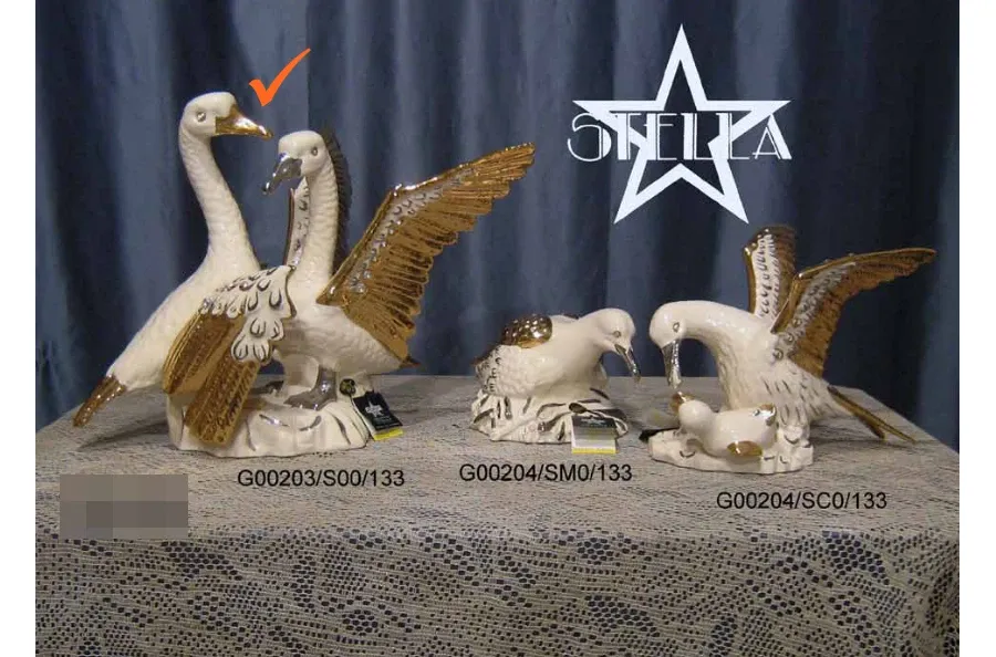 obrazek 1 Elegancka ceramiczna para albatrosów