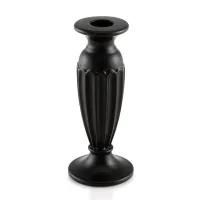 Picture Unique black ceramic candle holder - Ahura