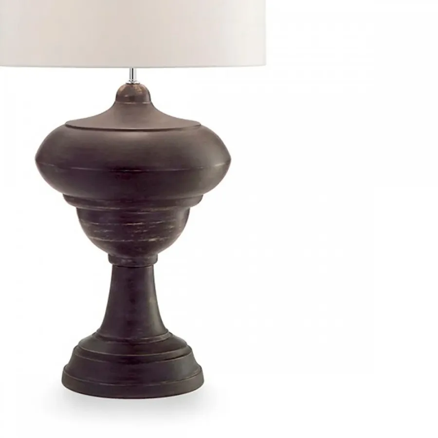 obrazek 2 Stylowa ceramiczna lampa stołowa H.56xL.41xP.41 cm