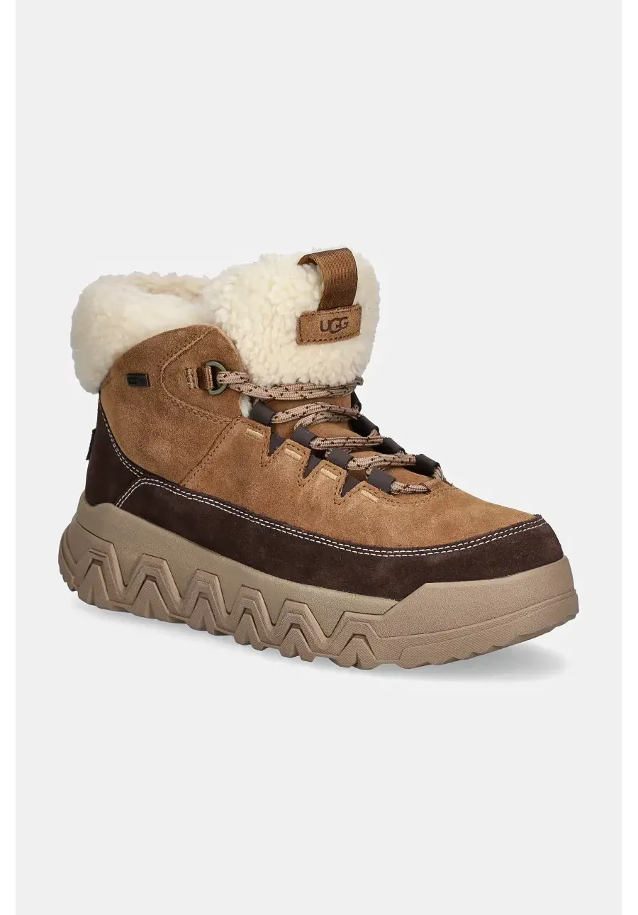 obrazek 1 UGG botki Terretrail Cozy Lace damskie kolor brązowy na platformie ocieplone 1158210-CHE
