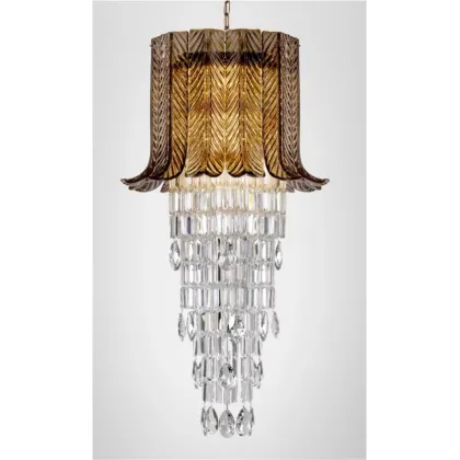 Zdjęcie Wyjątkowy żyrandol wykonany z przezroczystych płatków szkła Murano – Il Paralume Marina